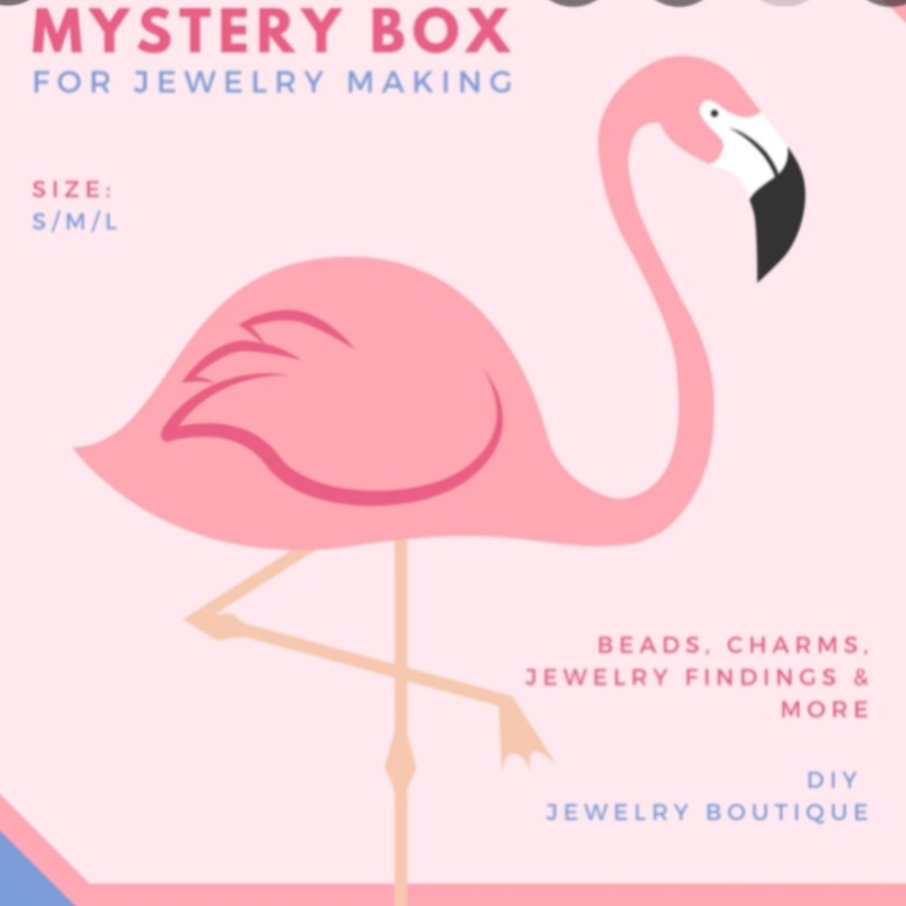 Beading and crafting supplies mystery box